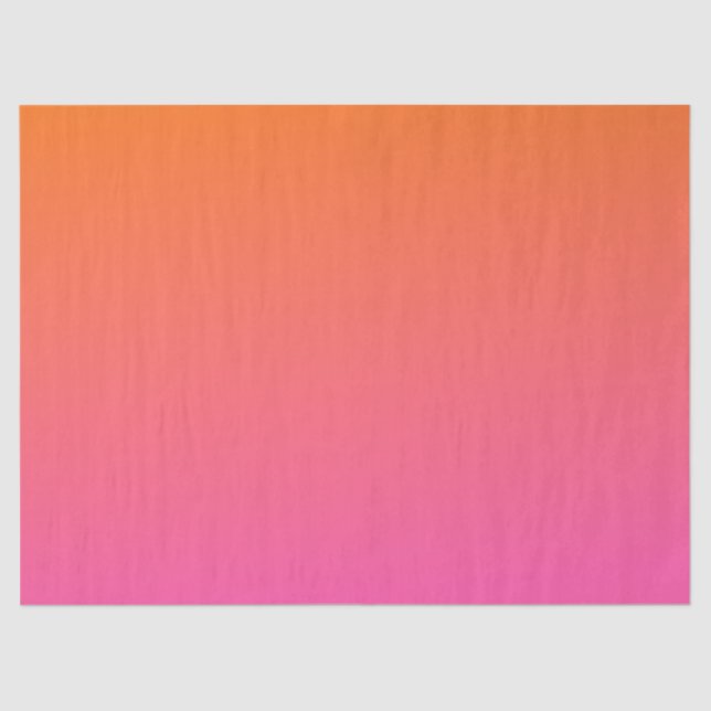 Orange and Pink Gradient Tissue Paper (Front)