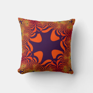 Orange and Purple Cross Cushion