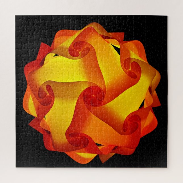 Orange and Red Fire Lamp Jigsaw Puzzle (Vertical)