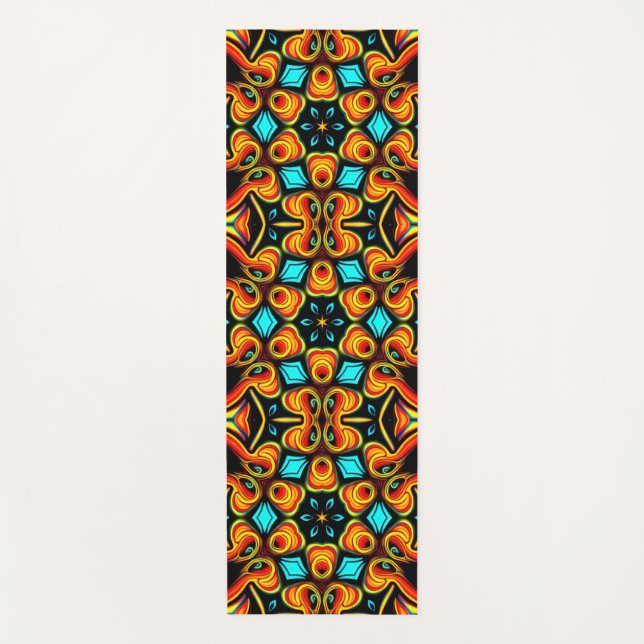 Orange and Red Yoga Mat (Front)