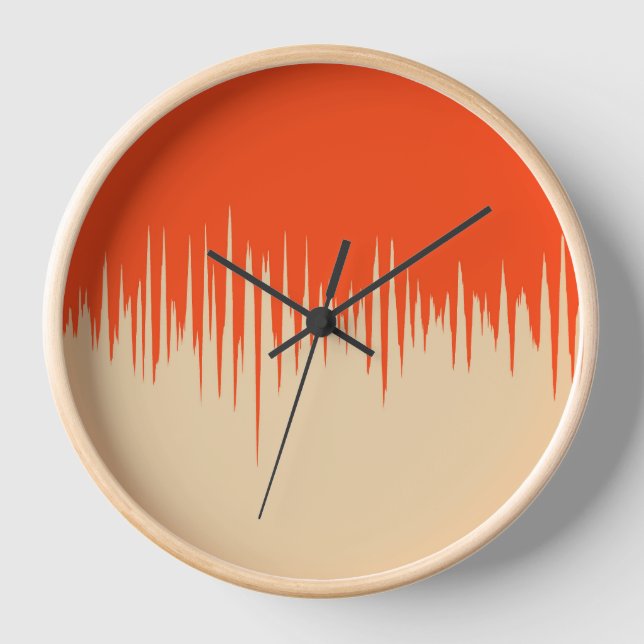 Orange and Tan Clock (Front)