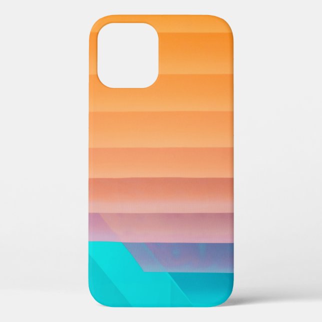 Orange and teal illustration Case-Mate iPhone case (Back)
