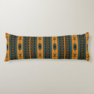Orange And Turquoise Southwest Pattern Body Cushion