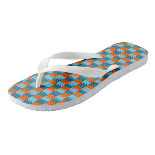 orange and turquoise  thongs