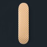 Orange and Unbleached Silk Chequerboard Skateboard<br><div class="desc">Orange and Unbleached Silk Chequerboard</div>