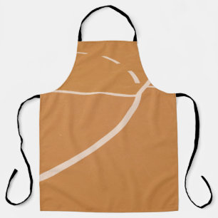 Orange and white basketball court lines apron