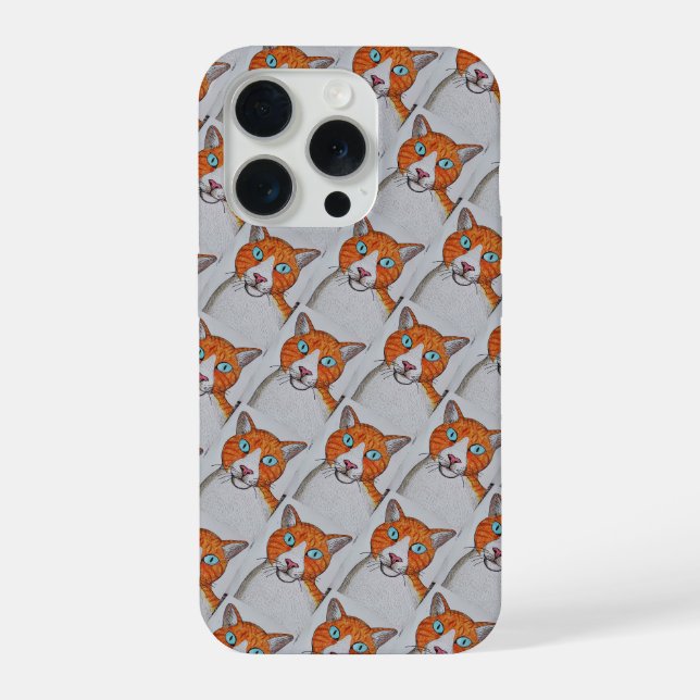 Orange And white Cat Phone Case (Back)