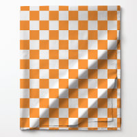 Orange and White Chequered Pattern