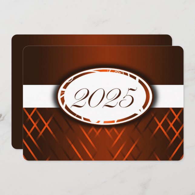 Orange and White Class of 2025 Party Invitation (Front/Back)