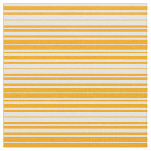 Orange and White Coloured Striped/Lined Pattern Fabric