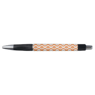 Orange and white diamond pattern