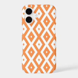 Orange and white diamond pattern