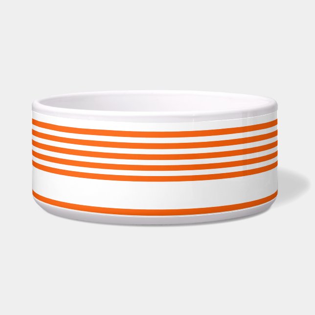 Orange and white five stripes pattern (Front)