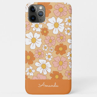 Orange and White Floral Case-Mate iPhone Case