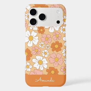 Orange and White Floral Case-Mate iPhone Case