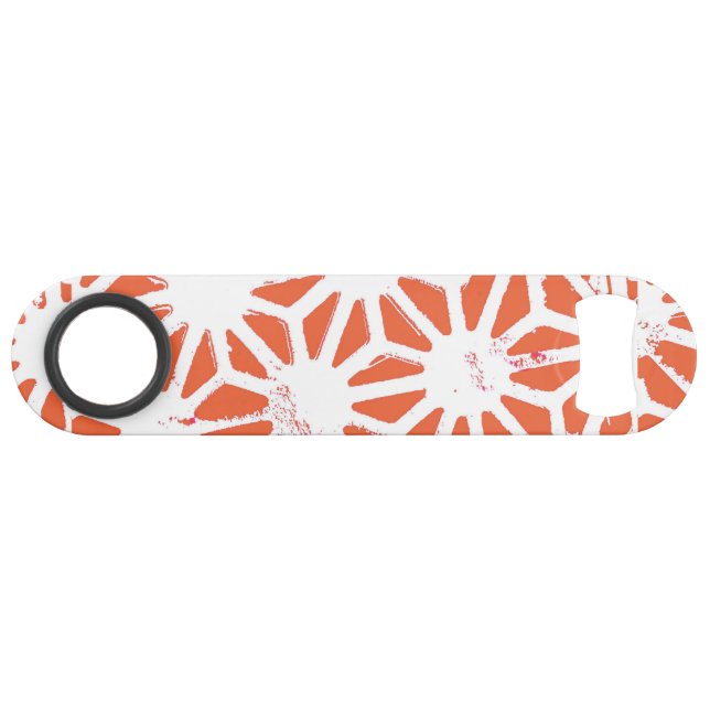 Orange and white geometric pattern (Front (Horizontal))