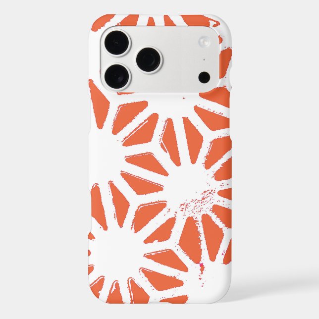 Orange and white geometric pattern (Back)