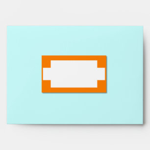 Orange and White Label Effect Envelope