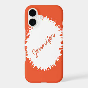 Orange and White, Personalised Name