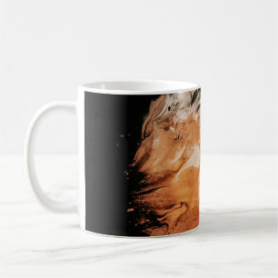 Orange and white smoke coffee mug