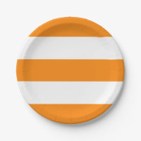 Orange and White Stripes Pattern Halloween