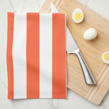 Orange and White Stripes