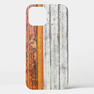 Orange and white wall paint iPhone 12 case