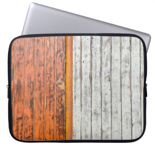 Orange and white wall paint laptop sleeve