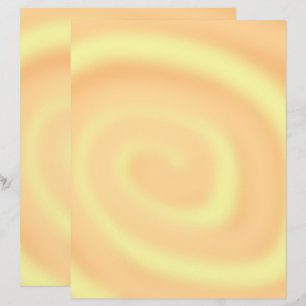 Orange and Yellow Blends Swirl Scrapbook Paper