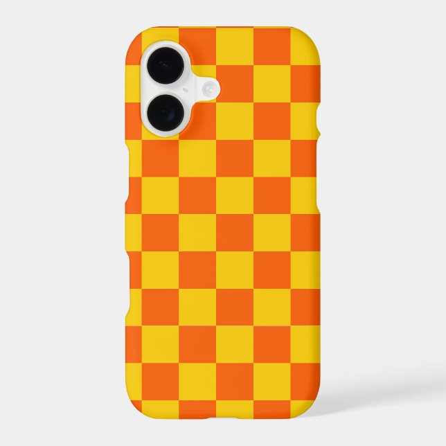 Orange and Yellow Chequered Print (Back)