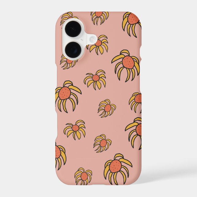 Orange and yellow daisy phone case (Back)