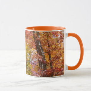 Orange and Yellow Fall Trees Autumn Photography Mug