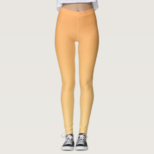 Orange and Yellow Gradient Background Leggings
