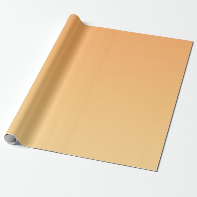 Orange and Yellow Gradient Background Wrapping Paper (Unrolled)