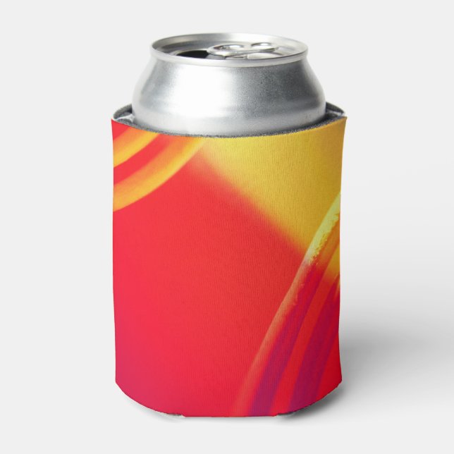 Orange and yellow pattern on Can Cooler (Can Front)