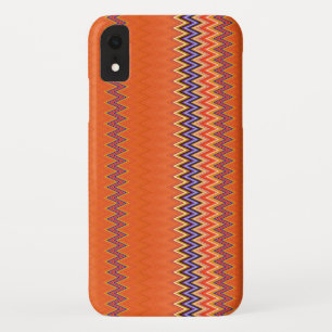 Orange and Zigzag iPhone XR Case