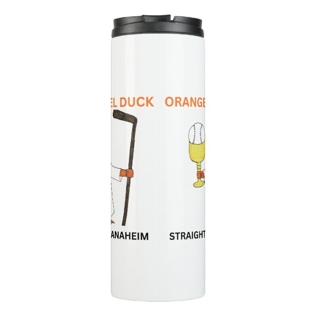 Orange Angel Duck 24oz water bottle (Back)