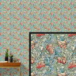Orange Aqua Teal Blue Art Nouveau Wallpaper<br><div class="desc">Orange Aqua Teal Blue Art Nouveau Wallpaper</div>