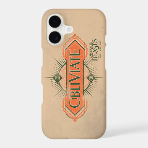 Orange Art Deco Obliviate Spell Graphic