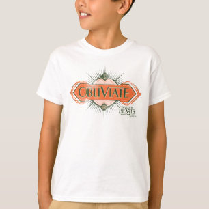 Orange Art Deco Obliviate Spell Graphic T-Shirt