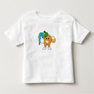Orange as Painter with Paint brush Toddler T-Shirt
