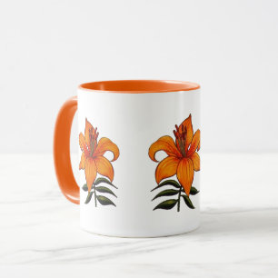 Orange Asiatic Lilies Mug