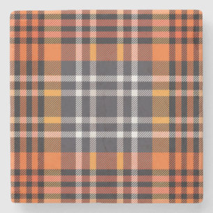 Orange Autumn Fall Halloween Thanksgiving Stone Coaster