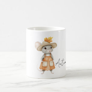 Orange Autumn Mouse Coffee Mug