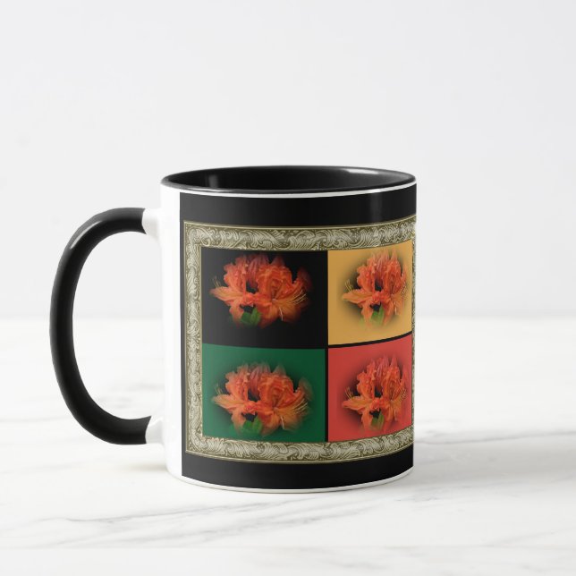 Orange Azaleas Mug (Left)