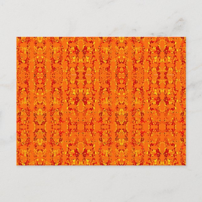 Orange Aztek Postcard (Front)