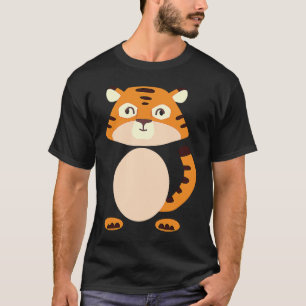 Orange Baby Tiger Kitty Cat Halloween T-Shirt