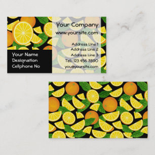 Orange Background Business Card