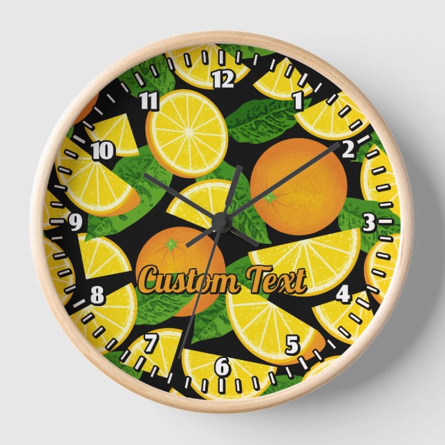 Orange Background Clock (Front)