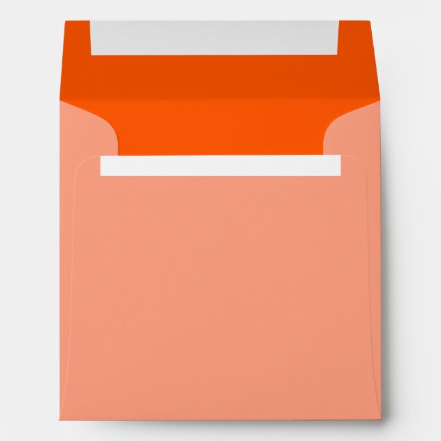Orange Background Colour Customise This! Envelope (Back (Bottom))